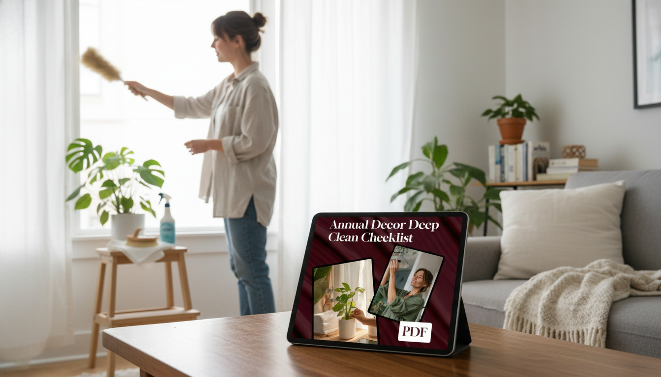 Annual Decor Deep Clean Checklist for a Seasonal Reset