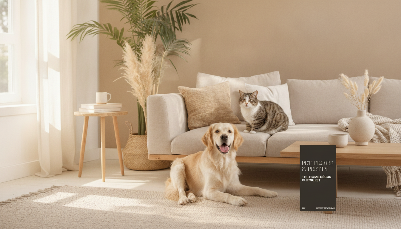 Pet-Friendly Home Décor Checklist That Still Looks Stylish