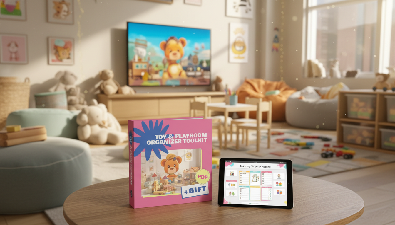 Toy & Playroom Organizer Toolkit: Printable Reset Plan